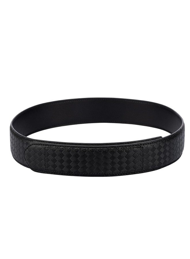 TACNEX Mechanics Belt Buckleless No Scratch Leather Belt Metal Free Tactical Duty Underbelt 1 3/8" Wide Basket Weave M - Image 1